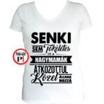 mama póló tökéletes fehér