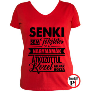 mama póló tökéletes piros