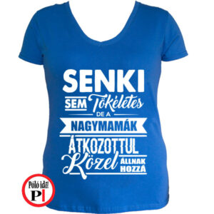 mama póló tökéletes kék