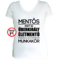 mentő póló űberkirály női fekér