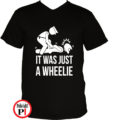 motor póló wheelie fekete