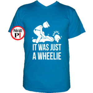 motor póló wheelie vkék