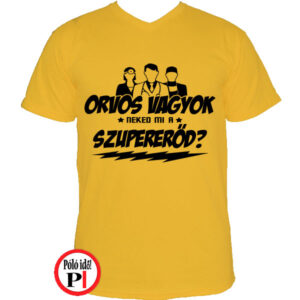 orvos póló szupererő citrom
