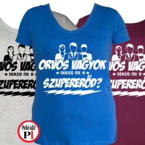 orvos póló szupererő női