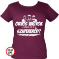orvos póló szupererő női burgundi