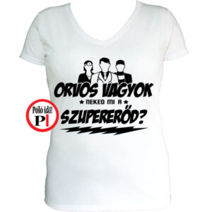 orvos póló szupererő női fehér