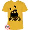 panda póló bitches citrom