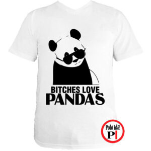 panda póló bitches fehér