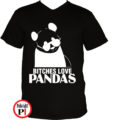 panda póló bitches fekete