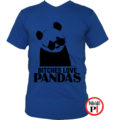 panda póló bitches kék