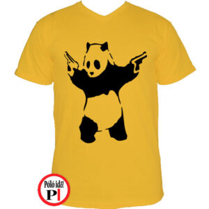 panda póló pisztoly citrom