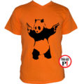 panda póló pisztoly narancs