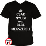 papa póló szerelő fekete