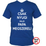 papa póló szerelő kék