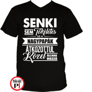 papa póló tökéletes fekete