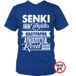 papa póló tökéletes kék