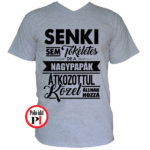 papa póló tökéletes szürke