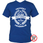 testvér póló örült kék