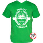testvér póló örült zöld