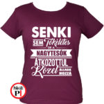 testvér póló tökéletes nagy női burgundi