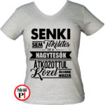 testvér póló tökéletes nagy női szürke
