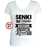 testvér póló tökéletes női fehér
