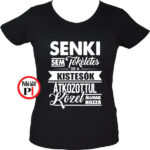 testvér póló tökéletes női fekete