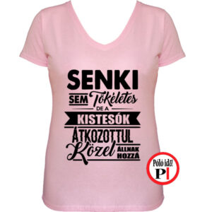 testvér póló tökéletes női pink