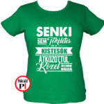 testvér póló tökéletes női zöld