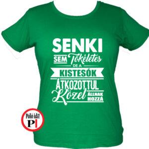 testvér póló tökéletes női zöld