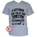 állat póló kutya célja szürke