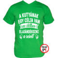 állat póló kutya célja zöld