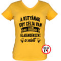 állat póló kutya célja női citrom