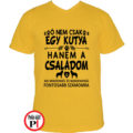 állat póló kutya család citrom