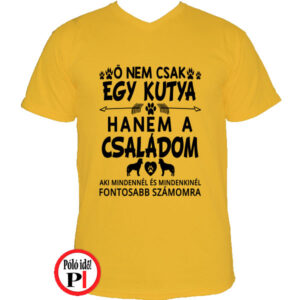 állat póló kutya család citrom