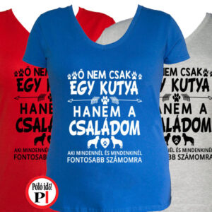 állat póló kutya család női