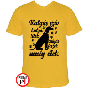 állat póló kutyás leszek citrom