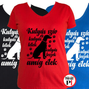 állat póló kutyás leszek női