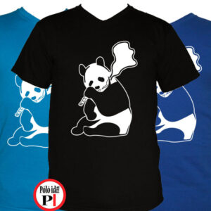 állat póló panda smoke