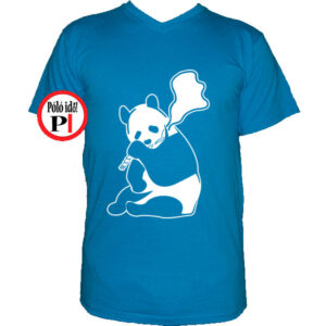 állat póló panda smoke vkék