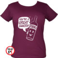 ivos póló vodka dancer női burgundi
