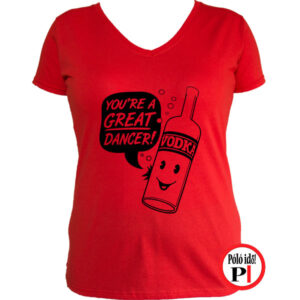 ivos póló vodka dancer női piros