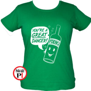 ivos póló vodka dancer női zöld