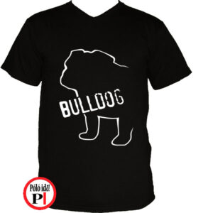 kutya póló bulldog fekete