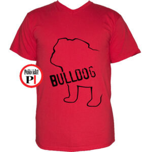 kutya póló bulldog piros