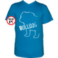 kutya póló bulldog vkék