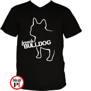 kutya póló french bulldog fekete