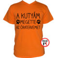 kutya póló megette narancs
