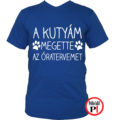 kutya póló megette kék