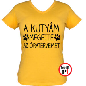 kutya póló megette női citrom